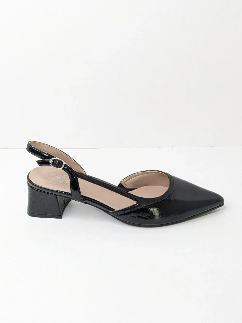 Naturalizer Mila Slingback Pumps Black Leather Womens 9